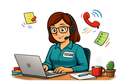 Focused customer service in action Focused customer service in action